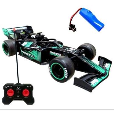 Imagem de Carrinho Formula 1 Controle Remoto Recarregável Solta Fumaça Preto - S