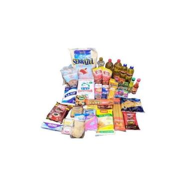 Imagem de Cesta Básica Alimento Grande Completa Total 50 Itens Atacado - Higipac