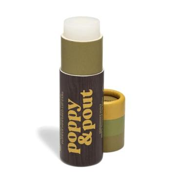 Imagem de Poppy & Pout Bálsamo labial jumbo Midnight Mint | Bálsamos labiais e hidratantes naturais | Hidrata com cera de abelha, vitamina E, óleo de coco orgânico | Sem crueldade | Protetor labial em tubo de