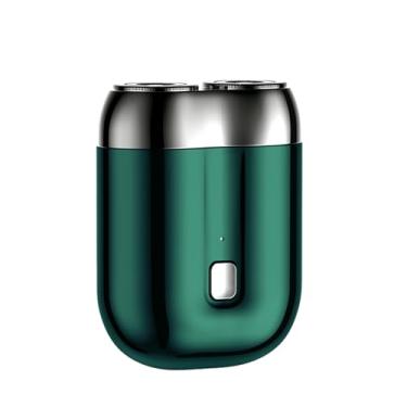 Imagem de ChicVogue Novo Modelo De Barbeador Elétrico Mini Duas Cabeças, Bolso Duplo Lavável, Compacto Portátil Usb Recarregável À Prova D'Água (Quatro Cores) (Verde)