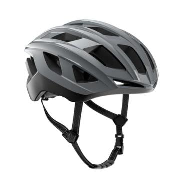 Imagem de YIJU Capacete de bicicleta portátil com alça ajustável para adultos, acessórios de ciclismo, capacete de bicicleta para deslocamento diário, atividades ao, Gray M