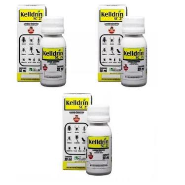 Imagem de Kelldrin SC 25 Mata Baratas Escorpiões + 8 Pragas - Kit 3