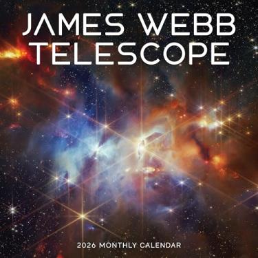 Imagem de Calendário James Webb 2026 | Telescópio Espacial de 30,5 cm x 61 cm Calendário de Parede Completo de 12 meses | Marble City Press | Códigos QR de Exploração Científica | Calendário 2026-2027