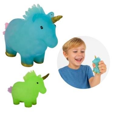 Imagem de Brinquedo Unicórnio 9cm Sensorial Infantil Aperta Anti-stress - Unicor