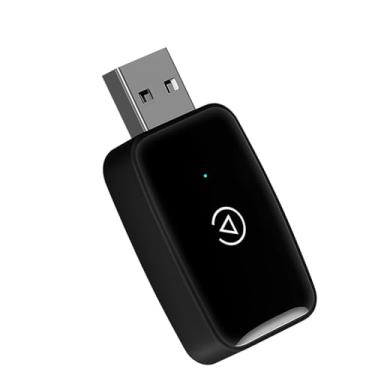 Imagem de Carplay Sem Fio Veículo, Adaptador Carplay sem Fio, Adaptador Carplay 2 em 1 compatível Android Auto e Carplay iOS para Carros ano 2016 a 2025 USB e USB C - Preto Luz Branca