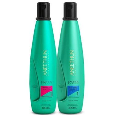 Imagem de Aneethun Cachos Shampoo 300ml + Co Wash 300ml