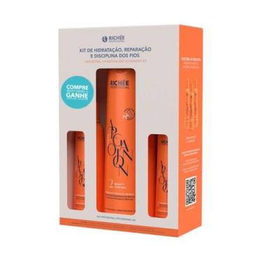 Imagem de Richée Argan e Ojon Shampoo 250ml + Máscara 250ml + Beauty Control 1L 