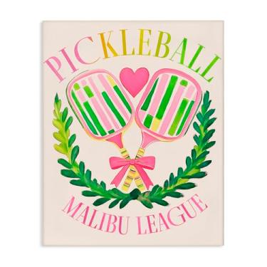Imagem de Stupell Industries Arte de parede em tela Pickleball Malibu League por Jess Stempel, 20 x 16