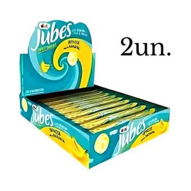 Imagem de Bala de Goma Frutada Sabor Novidade de Banana Kit com 2 Dp - Dori