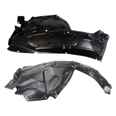 Imagem de TRQ Conjunto de forro de para-lama interno dianteiro lado do motorista e do passageiro IN1248124 IN1249124 compatível com 2012-2013 INFINITI M35h 2011-2013 M37 M56 2014-2019 Q70