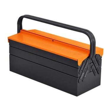 Imagem de Caixa para Ferramentas Sanfonada 50cm 5 Gavetas Laranja - PRESTO