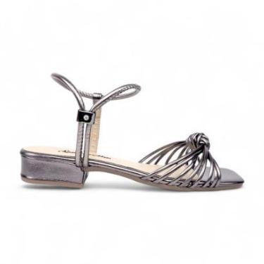 Imagem de Sandália Salto Baixo Com Tiras Finas Ajustável-Feminino