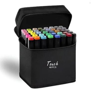 Imagem de Caneta Hidrográfica Touch Jet Com Ponta Dupla 48 Cores - Touch - Tend 