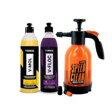 Imagem de V-floc 500ml e V-mol 500ml Pulverizador Speed Clean Kers 2lts