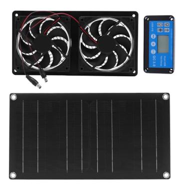 Imagem de aqxreight Painel De Exaustão Solar Powered Fan Ventilação 20W Painel Solar Monocristalino 2 6 Polegadas para Estufa Galinheiro Galinheiro Galinheiro Galinheiro Galinheiro Galinheiro
