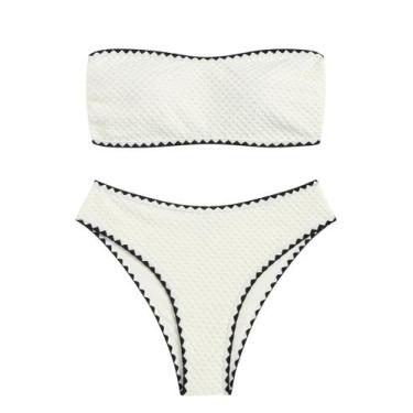 Imagem de Biquíni ZAFUL, roupa de banho feminina sem alças, 2 peças, tamanho M