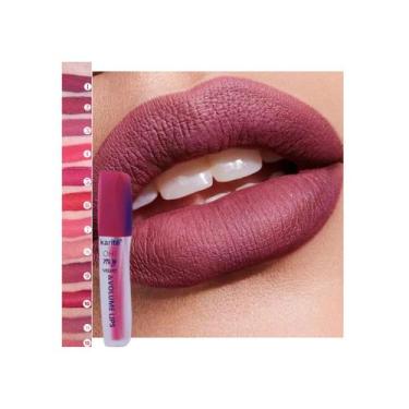 Imagem de Tinta labial com acabamento aveludado, efeito de volume de longa duraç