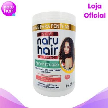 Imagem de Creme Para Pentear Reconstrução 1kg SOS Natuhair