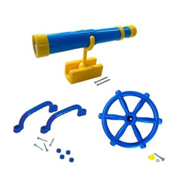 Imagem de Dynwave Conjunto de acessórios para playground infantil Conjunto de brinquedos para áreas externas Jogos para áreas externas Brinquedos para presente para, Céu Azul