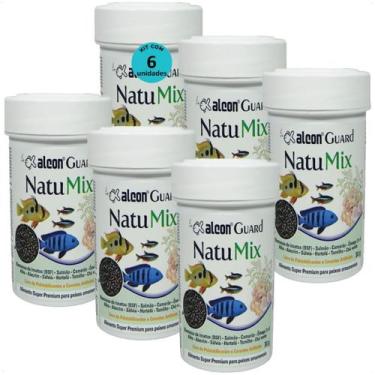 Imagem de Alcon guard natu mix 30g para peixes ornamentais kit com 6