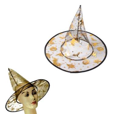 Imagem de Fantasia Chapéu De Bruxa Transparente Sortidos Halloween - GabiJovi