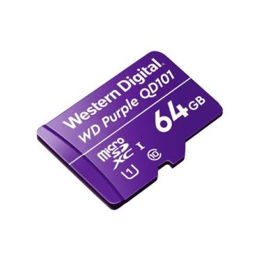 Imagem de Cartão MicroSD 64 GB Intelbras WD Purple Com Health Monitor Para CFTV 