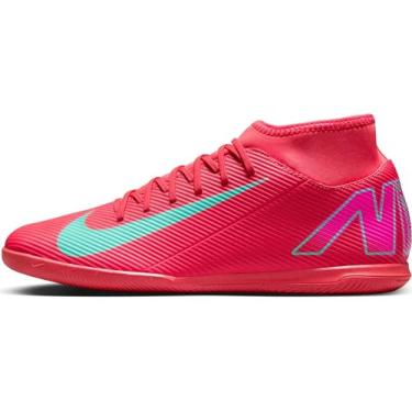 Imagem de Nike Tênis de futebol masculino Mercurial Superfly 10 Club TF cano alto, Ember Glow Aurora Green, 42 BR