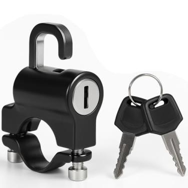 Imagem de Cadeado de Segurança com Cabo de Aço para Capacete, Bicicleta, Moto, Patinete, Mochila, Bagagem, Portátil, Leve, Antifurto, Ajustável e Reforçado – Unissex