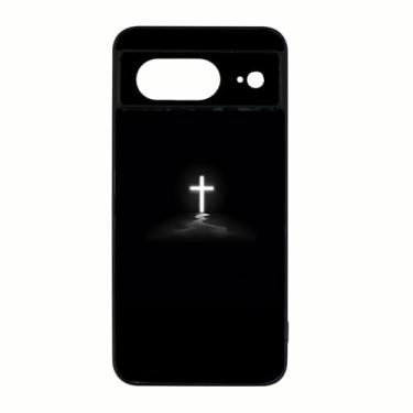 Imagem de qizjio Capa de telefone cruzada à prova de choque protetora Jesus Cristão para Google Pixel 8