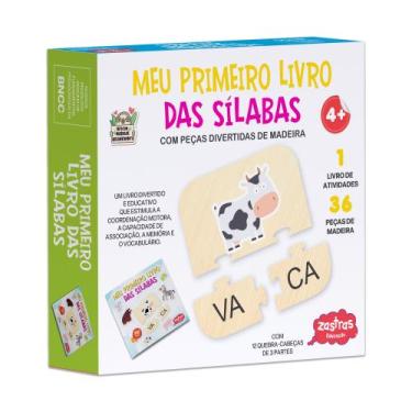 Imagem de Livro - Meu primeiro livro das sílabas com peças de madeira