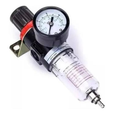Imagem de 10X Filtro Regulador Ar Comprimido Compressor 1/4 Completo
