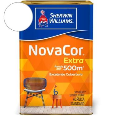 Imagem de Tinta ACR NovaCor Mais Rendimento Fosco Branco Sherwin Williams 18L - 