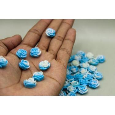 Imagem de Flor de Resina com Furo Passante - 15mm - 5 unidades - Japamalas, Aces