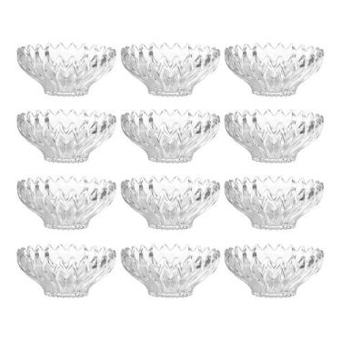 Imagem de Jogo 12 Taças de Sobremesa Bowl Vidro Transparente Brazilia 300ml 14cm