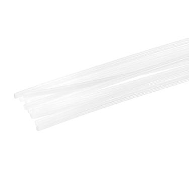 Imagem de HARFINGTON 1 conjunto (10 peças) de hastes de solda de plástico de 20 cm tiras redondas de solda de PE para para-choques de carro, caiaque, reparo diário, para-choques de plástico, branco