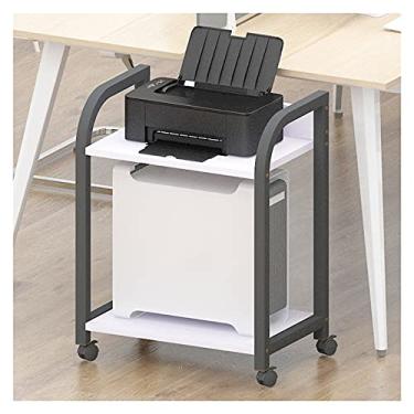 Imagem de Suporte de PC Suporte de CPU Suporte de chão de mesa de 2 camadas Suporte de PC Suporte de torre Suporte de chão Rack de armazenamento de impressora Moldura lateral de mesa Suporte de oito modelos de