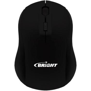Imagem de Mouse Óptico Sem Fio Escocia Preto - Bright Homologação: 26571106163