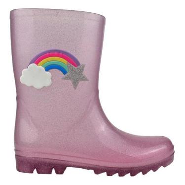 Imagem de Galocha Infantil Cano Alto em PVC Bota Infantil Impermeável Leve e Con