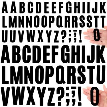 Imagem de Conjunto de adesivos Qilery, 32 folhas, letras de vinil autoadesivas