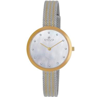Imagem de Relógio Oslo Feminino Ref: Oftsss9t0049 B1sk Slim Bicolor