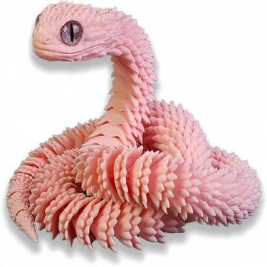 Imagem de Modelo animal impresso em 3D, decoração de escritório doméstico Snake 