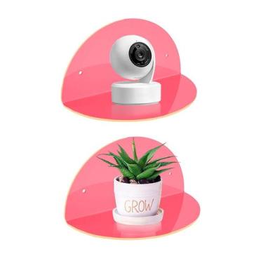 Imagem de Prateleiras flutuantes ROYALITA acrílico pequeno, 20 cm de diâmetro, r