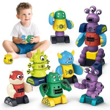 Imagem de Brinquedos robóticos magnéticos Cooldele STEM para crianças de 3 a 8 a