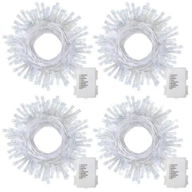 Imagem de Luzes de corda de Natal DealBeta, pacote com 4, 16,5 pés e 50 LED