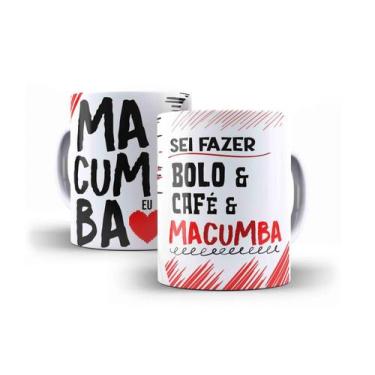 Imagem de Caneca Porcelana Macumba Sei Fazer Bolo Café E Macumba - Villa Caneca