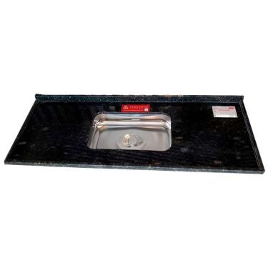 Imagem de Pia De Granito Verde Ubatuba 1,8 Metro - La Pia Granito Verde Ubatuba 1,80m Lg