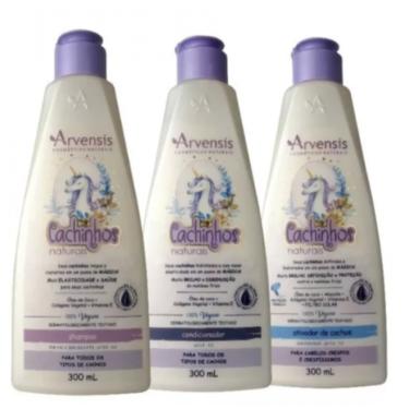 Imagem de Kit Shampoo e Condicionador + Ativador Infantil Crespos