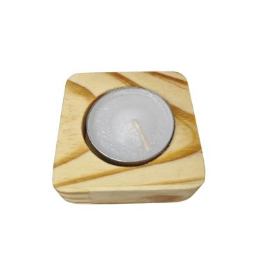 Imagem de Porta Vela Rechaud Quadrado Decoração Presente