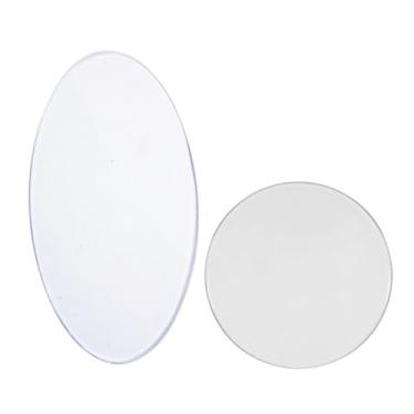 Imagem de Kit 70 Bases Acrílicas Russo Art Redondas e Ovais 2mm Acrílico Premium e Corte Preciso para Artesanato