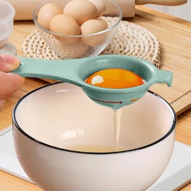 Imagem de Separador de gema de ovo - Coador de alimentos para assar e cozinhar, separador de plástico portátil de clara de ovo